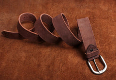 Genuine Leather Mens Leather Men Brown Black Belt for Men Cool Leather Belt
