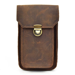 Leather Belt Pouch Mens Small Cases Waist Bag Hip Pack Belt Bag Fanny Pack Bumbag for Men
