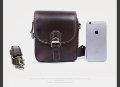 Leather Belt Pouch Mens Small Cases Waist Bag Hip Pack Belt Bag Fanny Pack Bumbag for Men