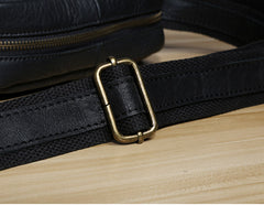 Genuine Leather Mens Cool Messenger Bag Chest Bag Bike Bag Cycling Bag for men
