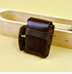 Cool Leather Mens Cigarette Case with Belt Loop Lighter Holder for Men - iwalletsmen