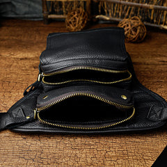 Leather Belt Pouch Mens Small Cases Waist Bag Hip Pack Belt Bag Fanny Pack Bumbag for Men