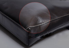 Genuine Leather Mens Cool Messenger Bag Briefcase Chest Bag Bike Bag Cycling Bag for men