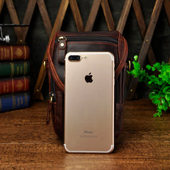 Leather Belt Pouch Mens Small Cases Waist Bag Hip Pack Belt Bag Fanny Pack Bumbag for Men