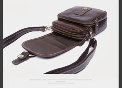 Leather Belt Pouch Mens Small Cases Waist Bag Hip Pack Belt Bag Fanny Pack Bumbag for Men