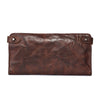 Genuine Leather Mens Cool Long Leather Wallet Bifold Clutch Wallet for Men