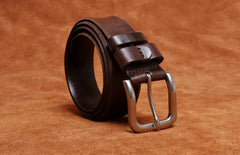 Genuine Leather Mens Leather Men Brown Black Belt for Men Cool Leather Belt