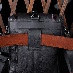 Leather Belt Pouch Mens Small Cases Waist Bag Hip Pack Belt Bag Fanny Pack Bumbag for Men