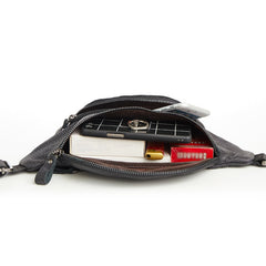 Leather Fanny Pack Mens Waist Bag Hip Pack Belt Bag Bumbag for Men