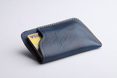 Handmade Leather Mens Cool billfold Wallet Card Holder Small Card Slim Wallets for Men