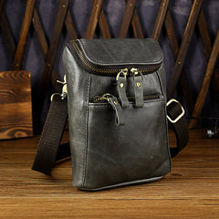 Leather Belt Pouch Mens Small Cases Waist Bag Hip Pack Belt Bag Fanny Pack Bumbag for Men