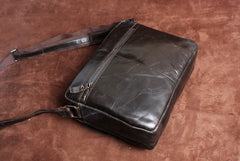 Handmade Leather Mens Cool Messenger Bag Chest Bag Bike Bag Cycling Bag for men