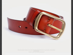 Genuine Leather Mens Leather Men Brown Black Belt for Men Cool Leather Belt
