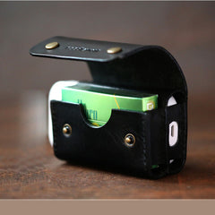 Cool Leather Mens IQOS Cigarette Case With Belt Loop IQOS Holder Belt Clip for Men - iwalletsmen