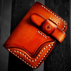 Brown Leather Wallet for Credit Cards Mens Leather Card Wallet Handmade Leather Card Wallets 
