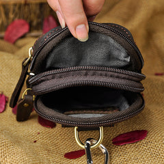 Leather Belt Pouch Mens Small Cases Waist Bag Hip Pack Belt Bag Fanny Pack Bumbag for Men