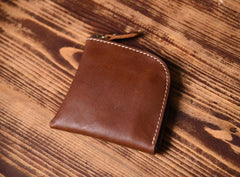 Handmade Leather Mens Cool Wallet Men Slim Wallets Front Pocket Wallet for Men