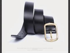 Genuine Leather Mens Leather Men Brown Black Belt for Men Cool Leather Belt