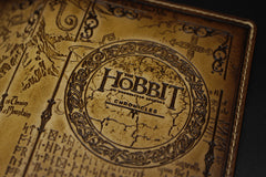 Handmade Leather Tooled Hobbit Mens Long Wallet Cool Leather Wallet Clutch Wallet for Men