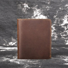 Vintage Mens Leather Slim Small Wallet Cool billfold Slim Bifold Wallets for Men - iwalletsmen