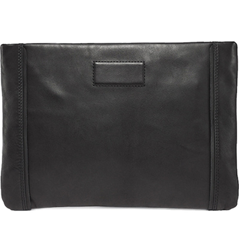 Genuine Leather Mens Clutch Cool Slim Wallet Zipper Clutch Wristlet Wallet for Men - iwalletsmen