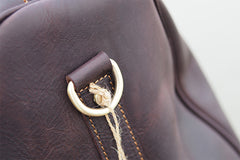 Cool Leather Mens Weekender Bags Vintage Travel Bags Duffle Bag for Men - iwalletsmen