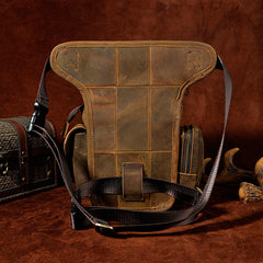 Leather Belt Pouch Mens Small Cases Waist Bag Hip Pack Belt Bag Fanny Pack Bumbag for Men