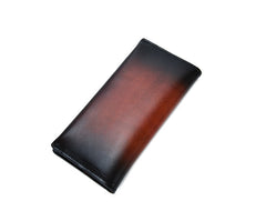 [On Sale] Handmade Vintage Mens Leather Long Wallets Cool Long Wallet for Men - iwalletsmen