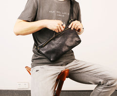 Leather Mens FANNY PACK MENS WAIST BAG HIP PACK BELT BAG FOR MEN - iwalletsmen