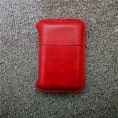 Handmade Leather Mens 14pcs Cigarette Holder Case Cool Custom Cigarette Case for Men - iwalletsmen