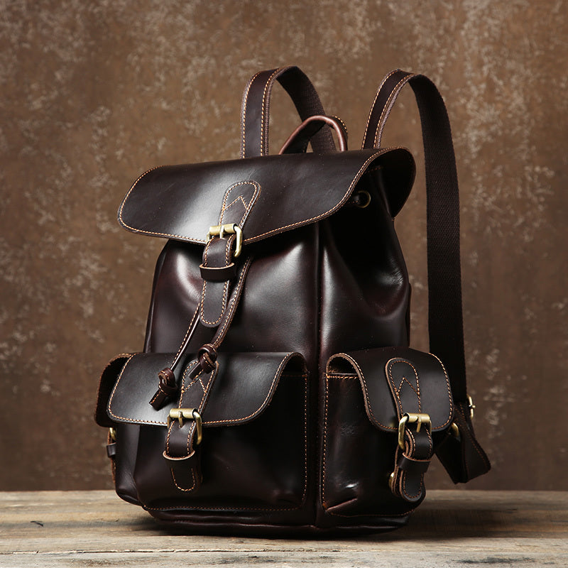 Stylish Black and Brown Leather Backpack/slingbag Cool Men main image 3