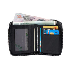 Handmade Leather Mens Chain Biker Wallet Cool Leather Wallet Bifold billfold Wallets - iwalletsmen
