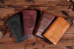 Handmade Leather Mens Clutch Wallet Cool Leather Wallet Long Phone Wallets for Men