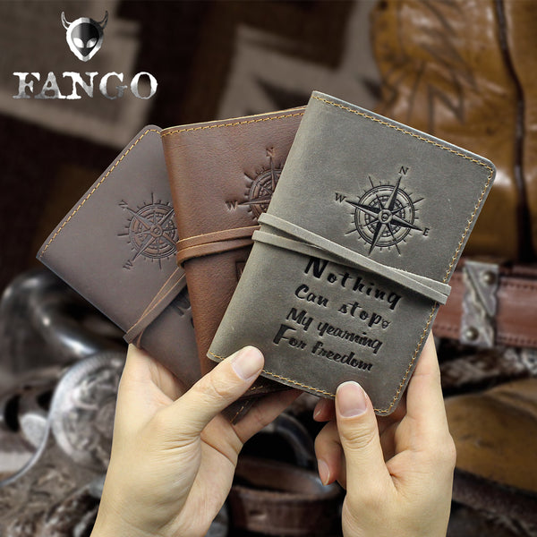 Handmade Leather Mens Cool billfold Wallet Passport Card Holder Small Card Slim Wallets for Men
