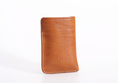 Handmade Leather Mens Cool billfold Wallet Card Holder Small Card Slim Wallets for Men