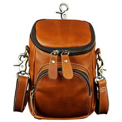 MEN LEATHER Belt Pouch WAIST BAG HIP PACK BELT BAG CELL PHONE HOLSTER - iwalletsmen