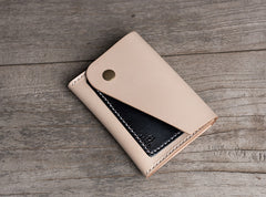 Handmade Leather Mens Cool billfold Wallet Card Holder Small Card Slim Wallets for Men