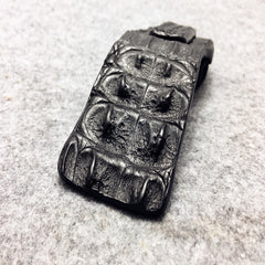 Cool Mens Crocodile Leather Snake Zippo Lighter Cases with Belt Loop Zippo lighter Holder with Belt clip - iwalletsmen