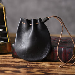 MINI Leather Drawstring Coin Pouch Medieval Pouch Medieval Coin Pouch Renaissance Costume Accessories LARP - iwalletsmen