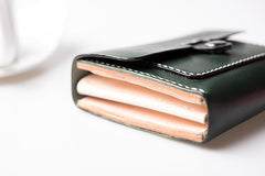 Handmade Leather Mens Cool billfold Wallet Card Holder Small Card Wallets for Men Women