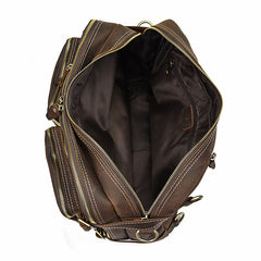 Genuine Leather Mens Cool Messenger Bag Work Bag Satchel Bag Briefcase Bag for men