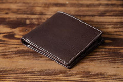 Handmade Leather Mens Cool Wallet Men Slim Wallets Front Pocket Wallet for Men