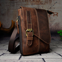 Leather Belt Pouch Mens Small Cases Waist Bag Hip Pack Belt Bag Fanny Pack Bumbag for Men