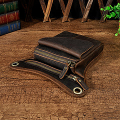 Leather Belt Pouch Mens Small Cases Waist Bag Hip Pack Belt Bag Fanny Pack Bumbag for Men