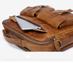 Genuine Leather Mens Cool Messenger Bag Chest Bag Bike Bag Cycling Bag for men