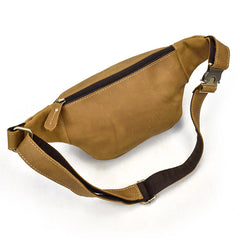 Vintage Leather Fanny Pack Mens Waist Bag Hip Pack Belt Bag for Men - iwalletsmen