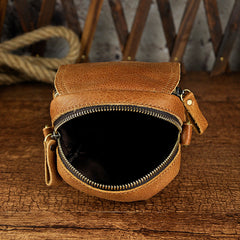 Leather Belt Pouch Mens Small Cases Waist Bag Hip Pack Belt Bag Fanny Pack Bumbag for Men
