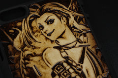 Handmade Leather Tooled iPhone6 7 plus 6s 7s plus League of Legends iPhone Case