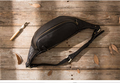 Leather Mens FANNY PACK MENS WAIST BAG HIP PACK BELT BAG FOR MEN - iwalletsmen