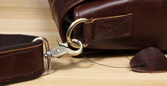 Genuine Leather Mens Cool Messenger Bag Chest Bag Bike Bag Cycling Bag for men